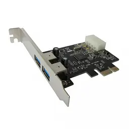 Контролер Dynamode PCI-E Usb 3.0 2-порт адаптер розширювач - мініатюра 2