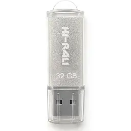 Флеш накопичувач USB 32Gb Hi-Rali Rocket сріблястий USB 2.0 (HI-32GBVCSL)