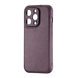 Чохол Jinduka Leather Protected Camera iPhone 14 Pro Purple