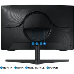 Монітор 31.5" SAMSUNG LS32CG550EIXCI - мініатюра 8