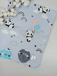 Набір для новонародженого a.l.babybox Панда на кульках плед/рушник/пелюшки і гризунець (34032296) - мініатюра 5