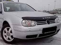 Дефлектор капоту мухобійка для Volkswagen Golf IV 1997-2003 (Vip Tuning) VW12 - мініатюра 2