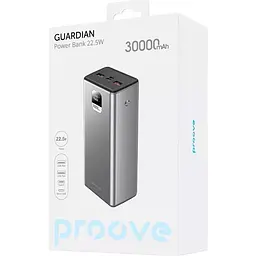 Зовнішній акумулятор Proove Guardian 30000mAh 22.5W Metal Gray (PBG322210004) [101137] - мініатюра 4