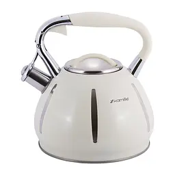 Чайник зі свистком Kamille KM-0691BG 3 л бежевий - мініатюра 5