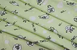 Комплект постільної білизни Home Line Ягнята, бязь, 147х112 см, салатовий (159137) - мініатюра 2