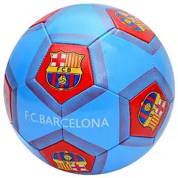 М'яч футбольний METR розмір 5 ПВХ вага 280г FCB EN 3313