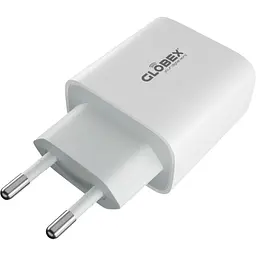 Зарядний пристрій Globex USB-C 20W FastPower white (20WC5A) - мініатюра 3