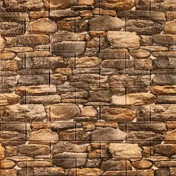 Декоративна самоклейка 3D панель Sticker Wall 700х770х5мм Матовий камінь 060M SW-00000635