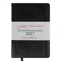 Щоденник діловий Leo Planner 2027 Legacy А5 368 сторінок твердий чорний (252735) - мініатюра 2