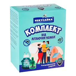 Електрофумігатор з рідиною Некусайка Від літаючих комах без запаху 45 ночей - мініатюра 2
