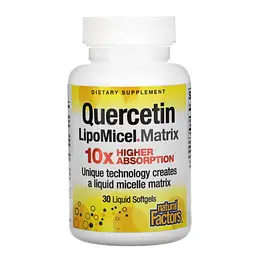 Кверцетин Quercetin 30 Softgels Natural Factors vit0005755