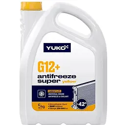 Антифриз Yuko -40 Super G12+ 5 л жовтий