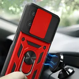 Панель BeCover Military для Xiaomi Redmi 13C / Poco C65 Red (710564) - мініатюра 3