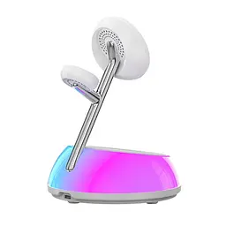 БЗП Wi-W036 Aurora 3 in 1 Wireless Charger White Wiwu teh0029901 - мініатюра 4