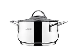 Каструля Ardesto Black Mars зі скляною кришкою 2.3 л (AR0723S) - мініатюра 2