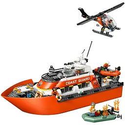 Конструктор LEGO City Рятувальний катер і гелікоптер берегової охорони 742 деталі (60504) - мініатюра 4