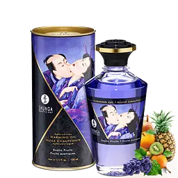 Збуджувальна масажна олія Shunga Aphrodisiac Warming Oil, 100 мл (екзотичні фрукти)