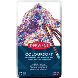 Кольорові олівці Coloursoft 12 кольорів Derwent