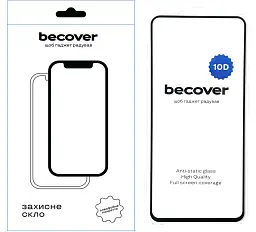 Скло захисне BeCover Infinix Hot 40 Pro (X6837) 10D Black (711336) - мініатюра 2