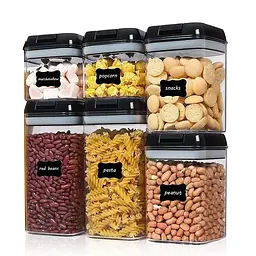 Органайзери для сипучих кухни Food Storage Container 7 Контейнерів | Набір пластикових контейнерів для круп - мініатюра 4
