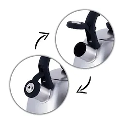 Чайник із свистком Kamille KM-0693BL 2 л чорний - мініатюра 5