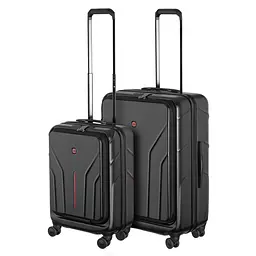 Wenger Набір валіз Wenger Amplix Hardside, полікарбонат, (S+M), TSA, 4 колеса, EXP, чорний