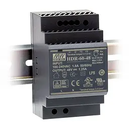 Блок живлення HDR-60-48 Mean Well на DIN-рейку (43-00520) - мініатюра 3