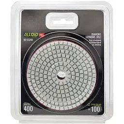 Круг алмазний Alloid Building Tools шліфувальний на липучці 100 мм зерно 400 (DD-63288) - мініатюра 4