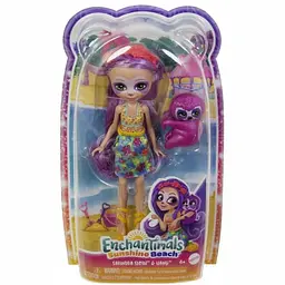 Лялька Лінивець Сабіндра Enchantimals Sunshine beach (HRX82) - мініатюра 7