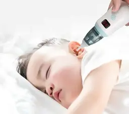 Аспіратор дитячий акумуляторний 2-в-1 BABY NOSE з LED-дисплеєм та регулятором потужності (WO-19) - мініатюра 4