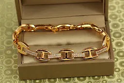 Браслет Xuping Jewelry Тріумфатор 19 см 10 мм золотистий