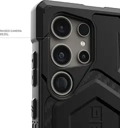 Оригінальний протиударний чохол UAG Monarch для Samsung Galaxy S24 Ultra (6.8") Carbon Fiber 214415114242 - мініатюра 9