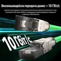 Екранований мережевий штекер Vention 10 шт. конектор RJ45 8P8C Cat6A FTP для мереж 10 Гбіт/с монтаж без обтискних кліщів для жил 23–26 AWG для кабелю діаметром до 8,7 мм організатор для проводів діаметром до 1,6 мм багаторазове використання схеми T568A і T568B фіксація кабелю стопорною гайкою позолочені контакти сірий (IDPH0-10) - мініатюра 9