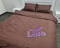 Постільна білизна LARA бязь Brown d11062d2 двоспальна - мініатюра 3