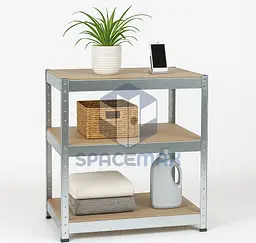 Стелаж металевий 80×80×40 оцинкований самозбірний SPACEMAX