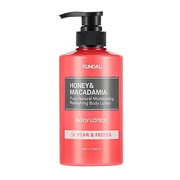 Поживний ароматичний лосьйон для тіла Honey & Macadamia Body Lotion Pear & Freesia Kundal 500 мл
