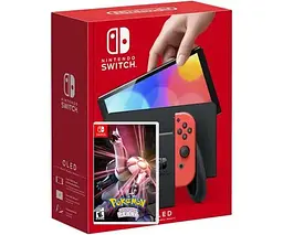 Ігрова консоль Nintendo Switch OLED model Neon Blue-Red + Pokemon Shining Pearl - мініатюра 6