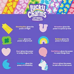 Сухий сніданок General Mills Lucky Charms Just Magical Marshmallows 113г - мініатюра 4