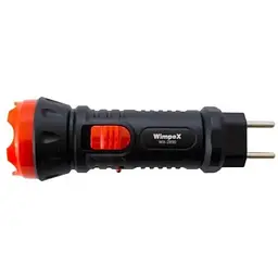 Ручний акумуляторний ліхтар Wimpex WX-2890 із захистом LED Зарядка від мережі Чорний / Червоний
