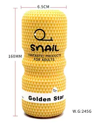 Мастурбатор чашка Snail Cup (Oral) Babydoll Універсальний.. Жовтий 103-1 - мініатюра 8
