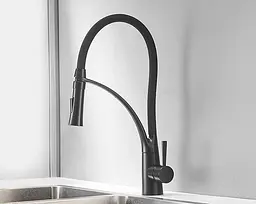 Змішувач для кухні Rea Gaspar black mat чорний матовий високий REA-B0233, Чорний матовий - мініатюра 5