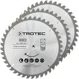 Диск пиляльний Trotec HW40 Wood 190 х 20 х 2.2 мм 3 шт. (DAS302855)