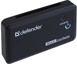 USB-хаб Defender Card Reader Optimus USB 2.0 чорний (83501) (6054061) - мініатюра 3