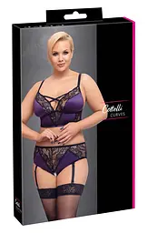 Еротичний комплект BH Set purple/black XL Cottelli 42-22141134051 101762 - мініатюра 2