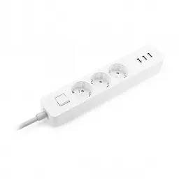 Подовжувач XiaomiXiaomi Power Strip 3 розетки + 3 USB XMCXB04QM White (NRB4030GL) - мініатюра 3
