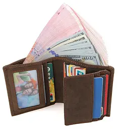 Чоловічий шкіряний гаманець Vintage 10,5х9 см acs0015353 - мініатюра 9