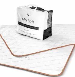 Набір MirSon вовна №9554 Gold Silk Wool демі ковдра 200х220 см + 2 подушки білий (2200010806205) - мініатюра 3