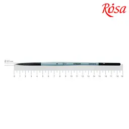 Пензель синтетика кругла Stream 132 № 3 коротка ручка ROSA (4823098517214)