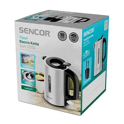 Електрочайник Sencor 0.5 л в комплекті 2 склянки та 2 ложки нержавіюча сталь (SWK170SS) - мініатюра 11