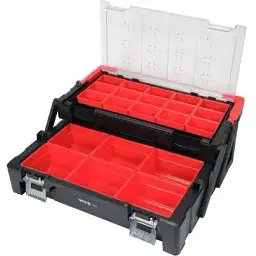Складний ящик органайзер для інструментів Yato з 21 коміркою 56x30.5x16.5 см (YT-08970) - мініатюра 2